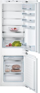 Холодильник встраиваемый Bosch KIS86AFE0 (Serie6 / Объем - 266 л / Высота - 177,2см / Жесткое крепление фасадов / Low Frost / FreshSense) цена и фото