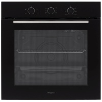 Духовой шкаф KRONA ELEMENT 60 BL (78 л / до 260 °C / Чёрное стекло / Традиционная очистка / Гриль / Рельефные направляющие / А)