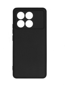 Чехол-накладка для Poco X6 чёрная накладка пластиковая для poco x6 pro с силиконовой окантовкой чёрная