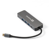 Док-станция 5-в-1 ExeGate DUB-31C/PD/H (кабель-адаптер USB Type-C --> 3xUSB3.0 + PD 60W + HDMI 4K@30Hz 