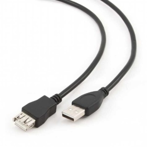 Удлинитель USB 2.0 A - USB 2.0 A GEMBIRD (CCP-USB2-AMAF-6), розетка-вилка, премиум качество, длина - 1.8 метра цена и фото