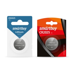 Батарейка Smartbuy CR2025 SBBL-2025-1B литиевый элемент питания smartbuy cr2 sbbl 2 1b 1шт в блистере