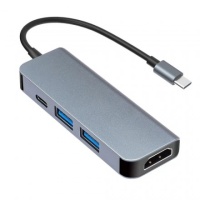 Док-станция KS-is KS-505 USB Type-C на HDMI + USB + PD  