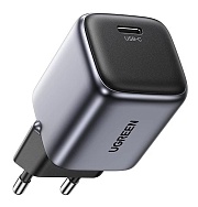 Сетевое зарядное устройство Ugreen CD319, (Type-C/3A/30W/PD/QC), Серый космос (25257)