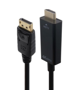Кабель-переходник 4K DP M в HDMI M KS-is (KS-752-1.8) активный 1.8м кабель для порта дисплея 2 0 16k 60 гц 4k 165 гц высокоскоростной адаптер 80 гбит с для фотографий пк ноутбука dp 2 0 кабель для порта дисплея hdr
