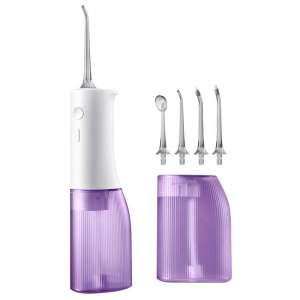 Ирригатор Soocas W3 Pro, фиолетовый (4 насадки) электрическая зубная щетка soocas soocas x3u