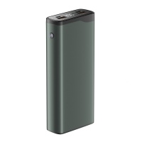 Портативная батарея OLMIO QL-20 (22.5W PD/ Quick Charge) 20000мАч, серая, металл