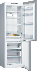 Холодильник Bosch KGN36NLEA (Serie2 / Объем - 305 л / Высота - 186см / A++ / Нерж. сталь / NoFrost) холодильник bosch kgn33nleb serie2 объем 282 л высота 176 см a нерж сталь nofrost