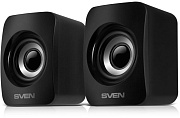 Колонки 2.0 SVEN 130 / 6W / USB-питание / Регулировка громкости на кабеле / Чёрный / корпус - пластик