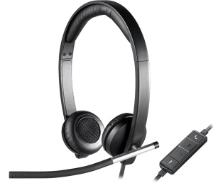 Наушники с микрофоном Logitech H650e Headset Stereo USB (981-000519) наушники с микрофоном logitech h570e mono usb 981 000571