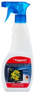 Средство для очистки экранов Topperr 3001 500 мл topperr 3001 чистящий спрей для экрана 500 мл белый