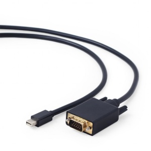 цена Кабель miniDisplayPort - VGA GEMBIRD (CC-mDPM-VGAM-6), вилка-вилка, DisplayPort v.1.1, длина - 1.8 метра