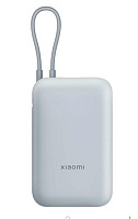 Портативная батарея Xiaomi Power Bank 10000mAh, встроенный кабель, голубая (BHR9073GL)  Голубой Портативная батарея Xiaomi Power Bank 10000mAh, встроенный кабель, голубая (BHR9073GL) Голубой