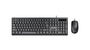 Комплект клавиатура + мышь AULA AC101, черный, !Только английские буквы клавиатура и мышь aula ac101 черный 80002908