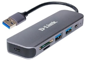 Док-станция D-Link DUB-1325/A2A 2порт. серый сетевой адаптер gigabit ethernet d link dub 2312 dub 2312 a2a usb type c