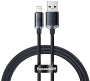 Кабель Baseus Crystal Shine Series Lightning - USB, 2м, Черный