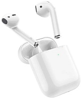 Беспроводные TWS наушники с микрофоном Borofone BW89 (время работы - 4 ч / Bluetooth 5.3), белые