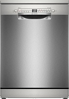 Машина посудомоечная отдельностоящая 60 см Bosch SMS2HVI02E (Serie4 / 14 комплектов / 3 полки / Расход воды - 9 л / HomeConnect / AntiFinger Silver)