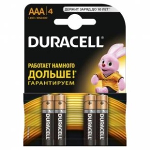 Батарейки Duracell LR3 BASIC (BL-4) (цена за 4 шт.) батарейка aaа щелочная duracell lr3 20 10 2 bl basic отрывные