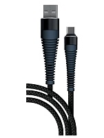 Кабель Borasco Fishbone Type-C - USB, 1м, (65W), Черный