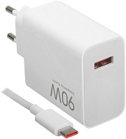 Сетевое зарядное устройство Xiaomi 90W GaN HyperCharge Combo (Type-A) (BHR07ZBEU)