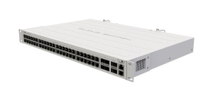 Коммутатор Mikrotik CRS354-48P-4S+2Q+RM 48-портовый гигабитный коммутатор PoE с 4 портами SFP+, 2 портами QSFP+ коммутатор mikrotik cloud router switch crs354 48p 4s 2q rm