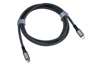 Кабель USB 3.1 Type-C - USB 3.1 Type-C KS-is (KS-563B-2) вилка-вилка, скорость передачи до 10 Гбит/с (поддержка PD 3.0, 4K/60Гц), длина - 2,0 метра кабель kuulaa usb c к usb type c кабель pd 100 вт 5 а шнур для быстрой зарядки кабель usbc к type c для samsung macbook ipad huawei xiaomi