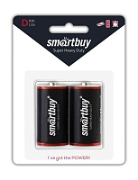 Батарейки BL2 Smartbuy R20/2B (12/96) (SBBZ-D02B) солевая (BL-2)