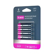 Батарейки BL4 Olmio AAA/LR03 BL4 Щелочные батарейки высокого качества (цена за 4 шт.)