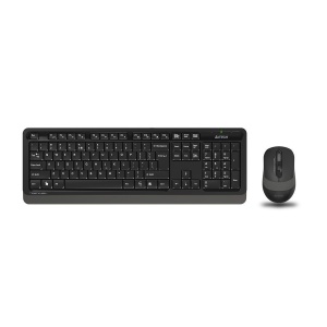 Комплект клавиатура+мышь беспроводная A4Tech 7100N, русские буквы белые, чёрный комплект клавиатуры и мыши jet a panteon gs800 белый