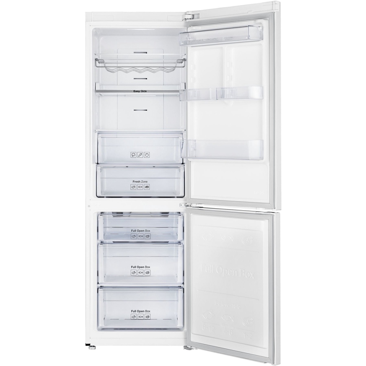Холодильник Samsung RB33J3215WW (Объем - 328 л / Высота - 185 см / A+ / Белый / NoFrost / All Around Cooling / Digital Inverter)