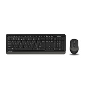 Беспроводной комплект клавиатура+мышь A4Tech Fstyler FG1010, (Полноразмерная/2000 dpi/2.4), Черный 