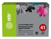 Чернила Cactus CS-GI41PGBK/C/M/Y голубой/пурпурный/желтый/черный для Canon PIXMA G1420/G2420/G2460/G3420/G3460