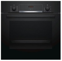 Духовой шкаф Bosch HBA534EB0 (Serie4 / 71 л / до 275 °C / Чёрное стекло / Гриль / съемные направляющие / EcoClean (задняя стенка) / A) Чёрный