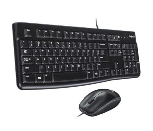 Комплект клавиатура+мышь Logitech MK120 Desktop Black USB (920-002561) русская испанская беспроводная клавиатура и мышь combo 2 4g полноразмерная бесшумная клавиатура и мышь для ноутбука пк компьютера