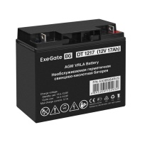 Батарея 12V/17Ah ExeGate DT 1217 (12V 17Ah, клеммы F3 (болт М5 с гайкой)) EX285954RUS