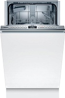 Машина посудомоечная встраиваемая 45 см Bosch SPV4EKX29E (Serie4 / 9 комплектов / 2 полки / расход воды - 8,5 л / TimeLight / Home Connect / А++)