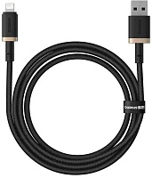 Кабель Baseus Cafule Series Lightning - USB, 1м, Черный/Золотой