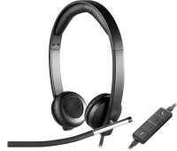 Наушники с микрофоном Logitech H650e Headset Stereo USB (981-000519) Чёрный