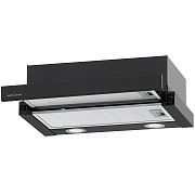 Вытяжка телескопическая KRONA KAMILLA MV 500 BLACK (600 м³/ч / 80 Вт / LED освещение 2x1,5 Вт / ширина - 49,7 см / черный / металл)