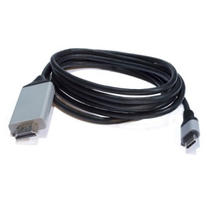 Кабель-Переходник USB Type-C - HDMI KS-is (KS-375) длина 2 метра адаптер переходник ks is usb c в aux ks 392 usb c папа jack3 5 мама серебристый длина 0 12 метров