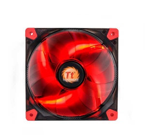 цена Кулер Thermaltake для корпуса Luna 12 LED/Fan/120mm/1200rpm/Black/LED Red CL-F017-PL12RE-A
