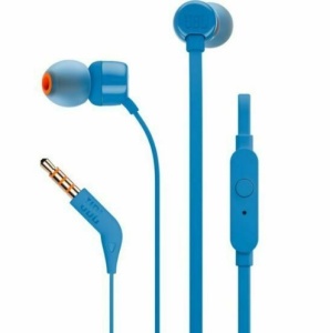 Наушники с микрофоном JBL T110 Blue jbl headphones t110 wired white