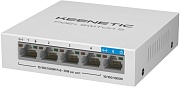 Коммутатор Keenetic PoE+ Switch 5 (KN-4610) 5-портовый гигабитный коммутатор с 4 портами PoE+ 60 Вт 802.3af/at поддержка QoS DSCP/802.1p