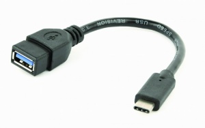 Переходник GEMBIRD USB 3.0 OTG Type-C adapter (A-OTG-CMAF3-01) адаптер cablexpert a otg cmaf2 01 usb2 0 cm af с поддержкой otg 0 2 метра чёрный
