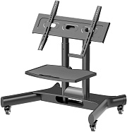 Мобильная стойка для ТВ ONKRON TS1350 чёрный, для 32"-70", нагрузка до 40 кг, регулировка высоты - 870 - 1175 мм