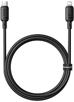 Кабель Baseus Silky Series Lightning - Type-C, 1м, (20W), Черный