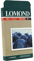 Бумага глянцевая 10x15 Lomond 170г/м2, 50лист. (0102150)