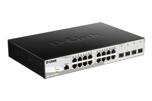 Коммутатор D-LINK DGS-1210-20/ME Управляемый L2 коммутатор с 16 портами 10/100/1000Base-T и 4 портами 1000Base-X SFP