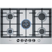 Поверхность газовая Bosch PCQ7A5M90 (Serie6 / нерж сталь / нерж сталь / чугун / FlameSelect / 5 комфорок)